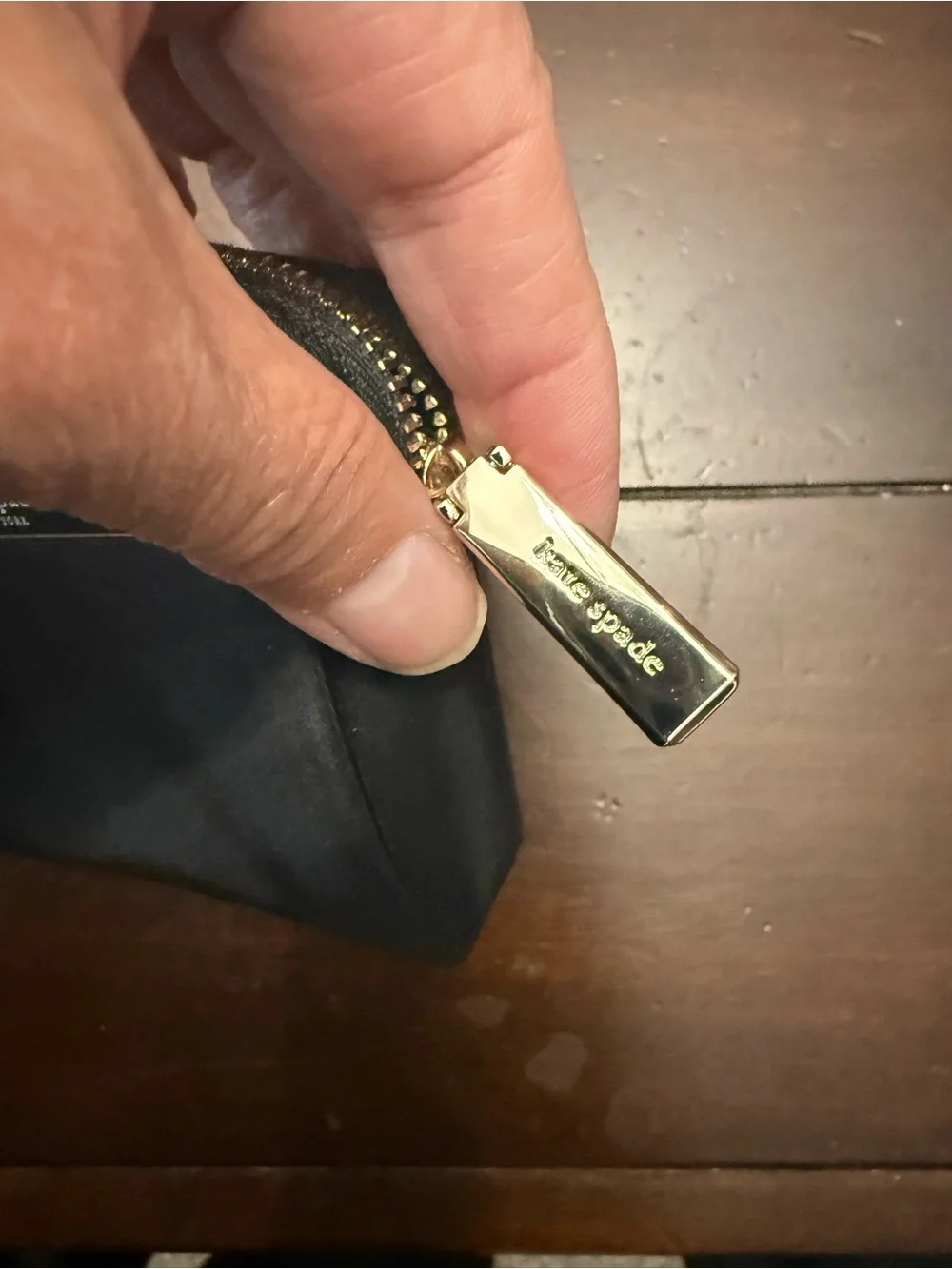 kate spade Black id pouch lanyard